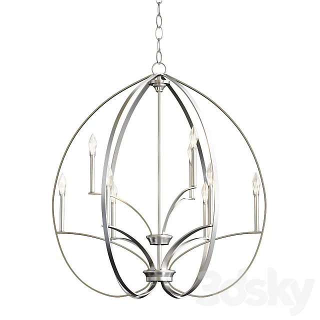 Tilbury Chandelier By Minka Lavery 3D Model