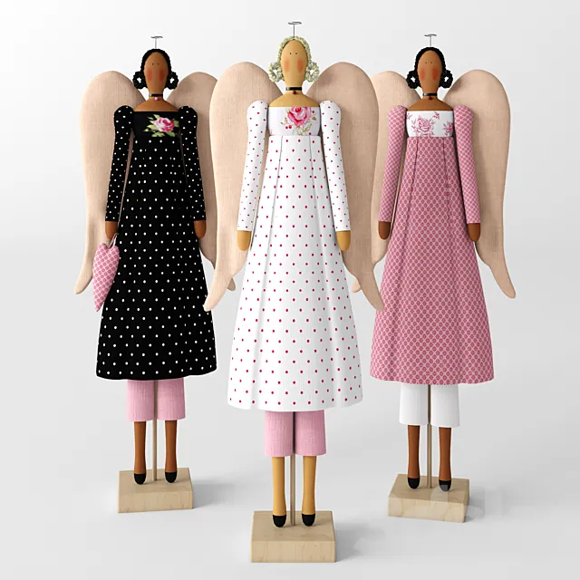 tilde Doll vintage angel 3D Model tilde Doll vintage angel 3D Model