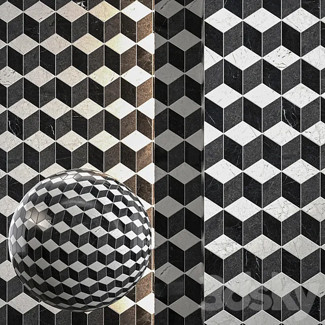 Tile-008 3D Model Tile-008 3D Model