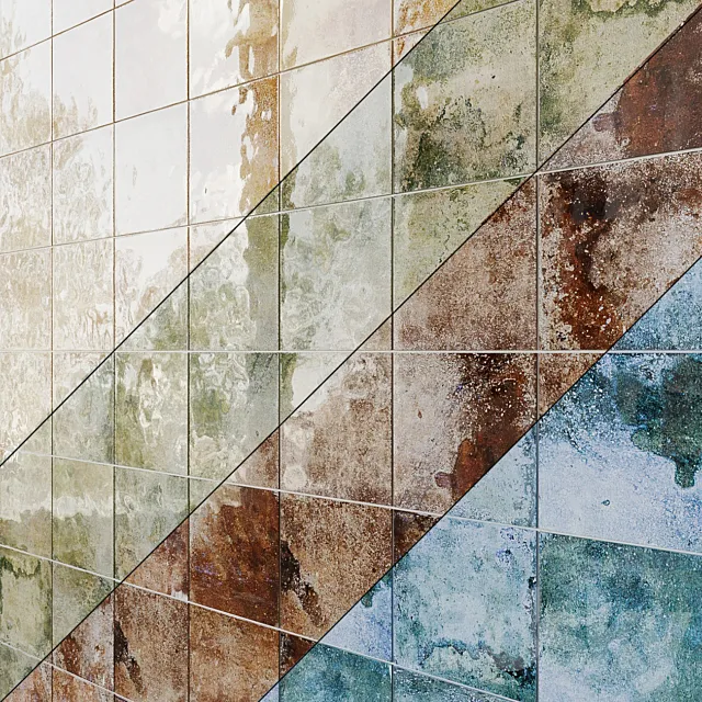 Tile Angela Harris Harbor Mosaic 3D Model Tile Angela Harris Harbor Mosaic 3D Model