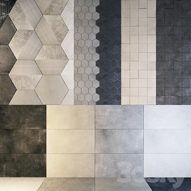 Tile colorker Solid 3DModel Tile colorker Solid 3DModel