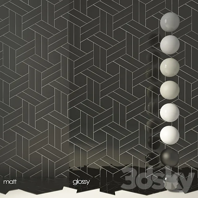 Tile Equipe Chevron Wall SET Free Download