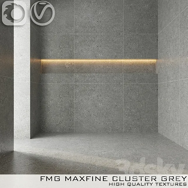 Tile FMG CLUSTER GRAY 3D Model Tile FMG CLUSTER GRAY 3D Model