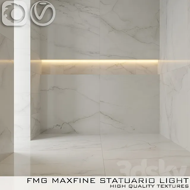 Tile FMG STATUARIO LIGHT 3D Model Tile FMG STATUARIO LIGHT 3D Model