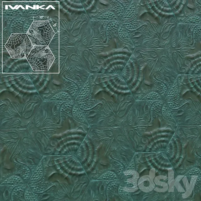 Tile: IVANKA Gaudi 3D Model Tile: IVANKA Gaudi 3D Model