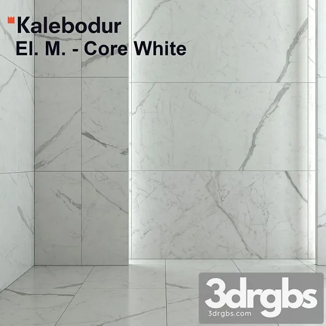 Tile kale elegant marbles – core white 3D Model Download