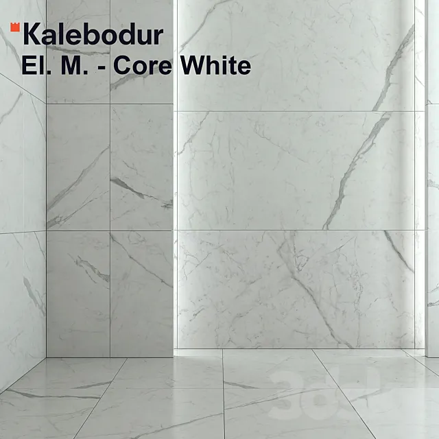 Tile Kale Elegant Marbles – Core White 3D Model Tile Kale Elegant Marbles – Core White 3D Model