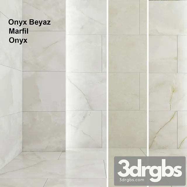 Tile kale marfil onyx beyaz 3D Model Download