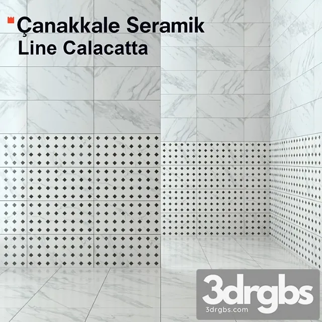 Tile line calacatta 3D Model Download