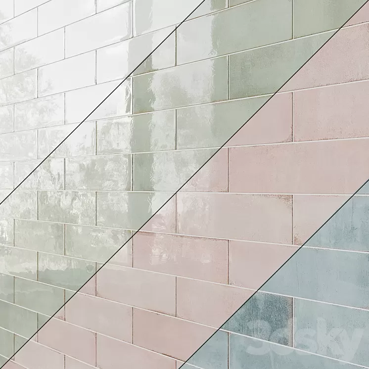 Tile Santa Fe Mosaic 3D Model Free Download