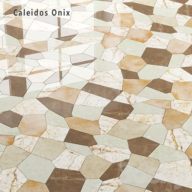 Tile Sicis SiciStone Caleidos Onix 3D Model Tile Sicis SiciStone Caleidos Onix 3D Model