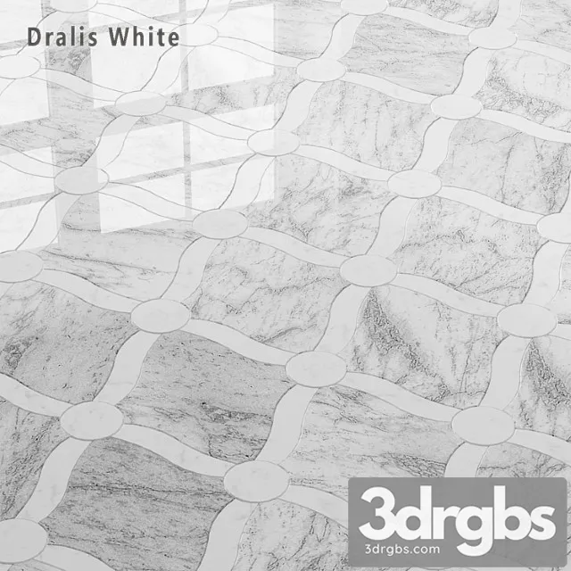 Tile Sicis Sicistone Dralis White 3D Model Download