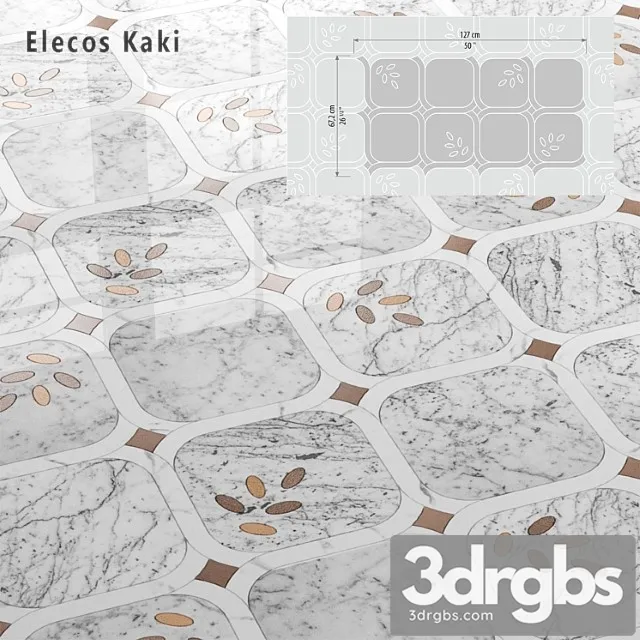 Tile sicis sicistone elecos kaki 3D Model Download