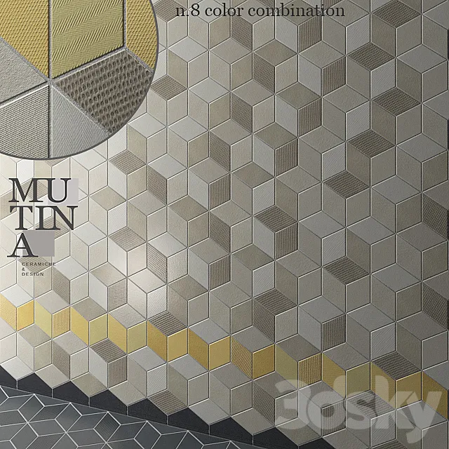 Tile TEX by Mutina – set 02 3DModel Tile TEX by Mutina – set 02 3DModel