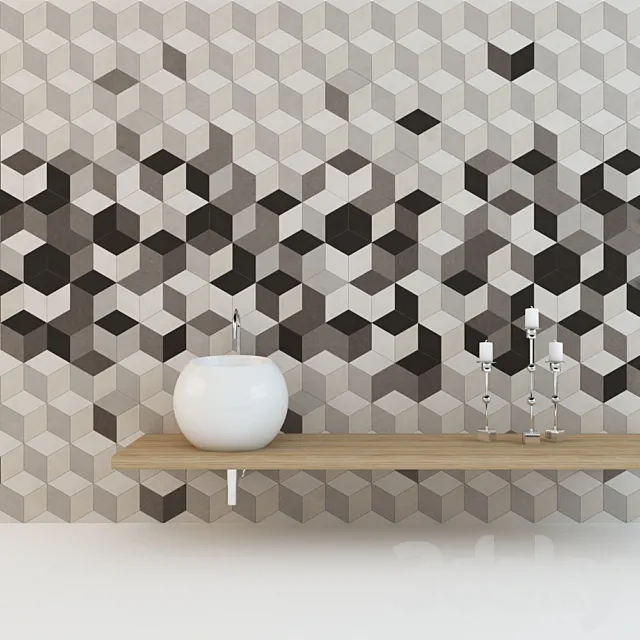 Tile Toscana Tridi from Bestile 3D Model Tile Toscana Tridi from Bestile 3D Model