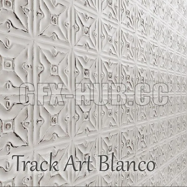 Tile Track Art Blanco 3D Model Tile Track Art Blanco 3D Model
