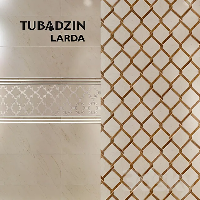 Tile Tubadzin Larda 3DModel Tile Tubadzin Larda 3DModel
