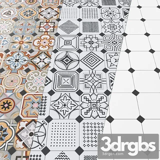 Tile vives vodevil. 3D Model Download