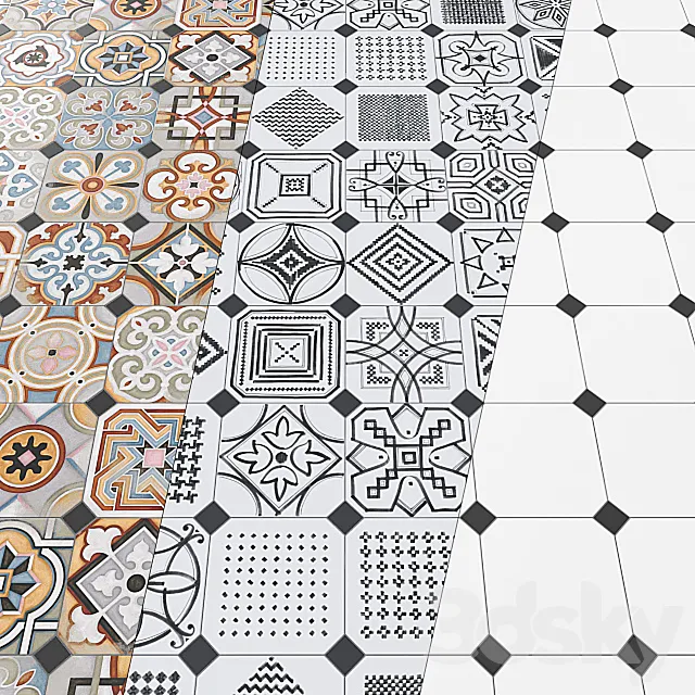 Tile Vives Vodevil. 3D Model Tile Vives Vodevil. 3D Model