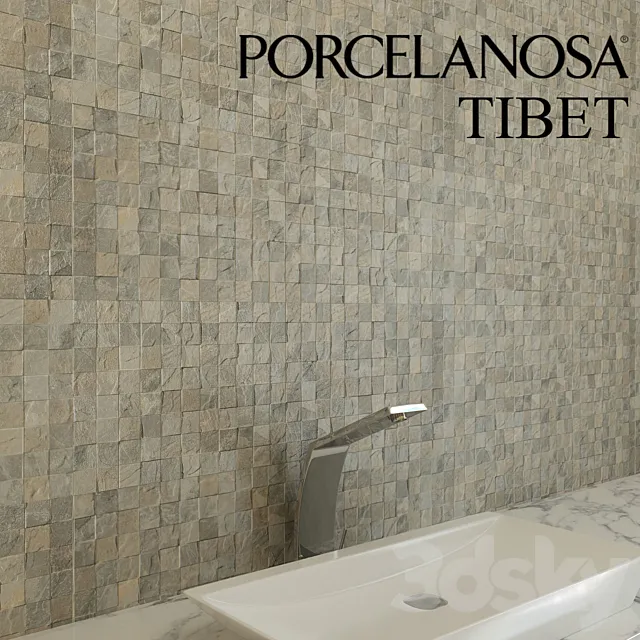 Tiles Porcelanosa Tibet – 4 types 3DModel Tiles Porcelanosa Tibet – 4 types 3DModel