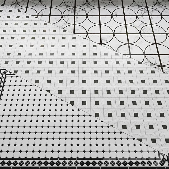 Tiles. Set 1 3D Model Tiles. Set 1 3D Model