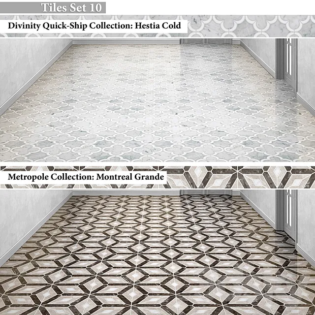 Tiles set 10 3D Model Tiles set 10 3D Model
