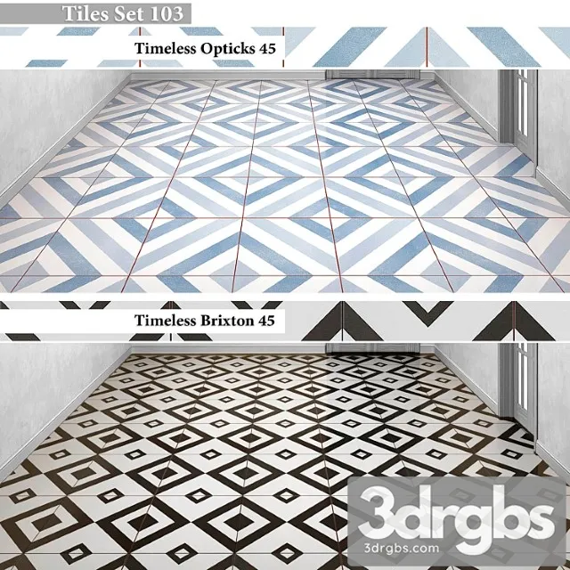 Tiles set 103 3D Model Download