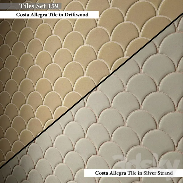 Tiles set 159 3D Model Tiles set 159 3D Model