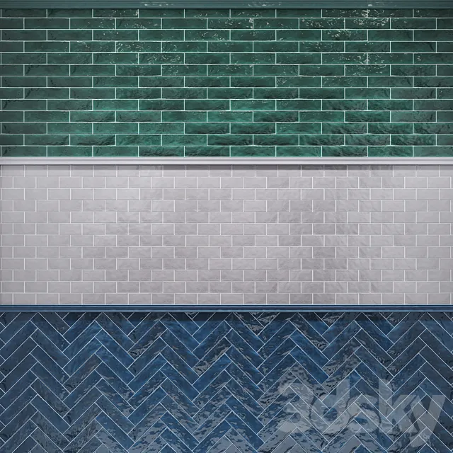 Tiles. Set 2 3D Model Tiles. Set 2 3D Model