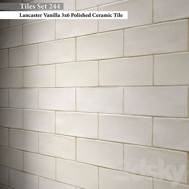 Tiles set 244 3D Model Tiles set 244 3D Model