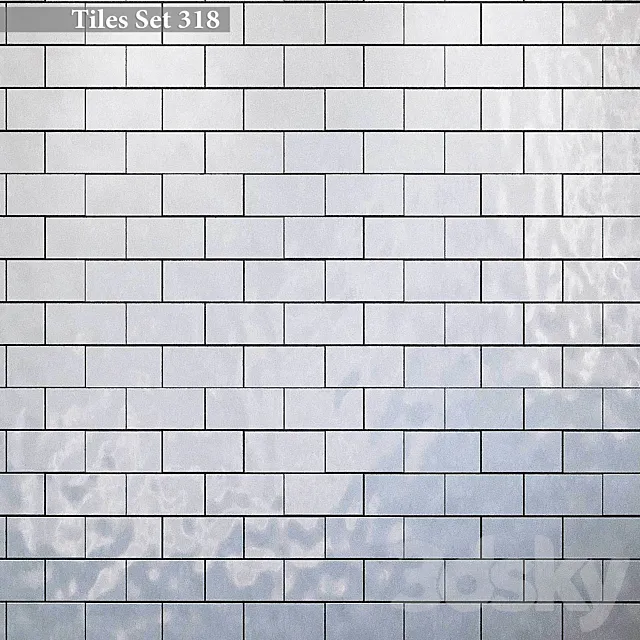 Tiles set 318 3D Model