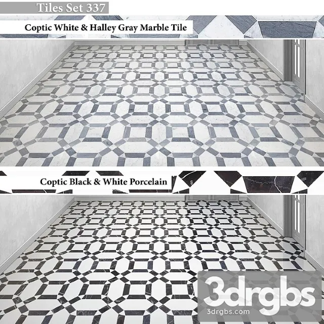 Tiles Set 337 3D Model Download