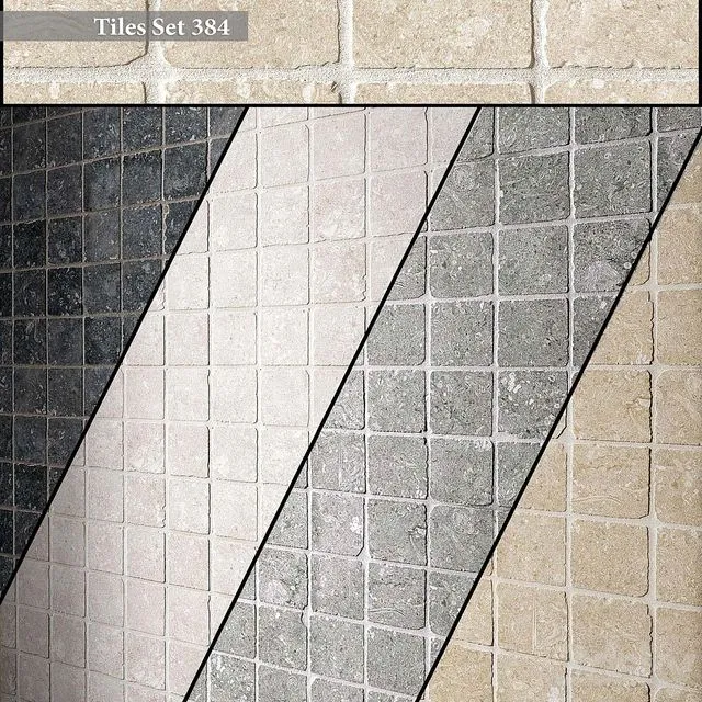 Tiles set 384 3D Model Tiles set 384 3D Model