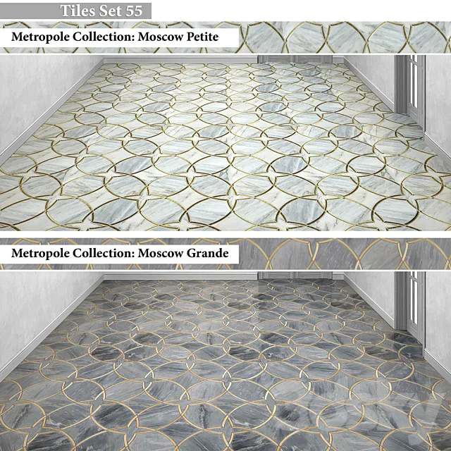 Tiles set 55 3DModel Tiles set 55 3DModel