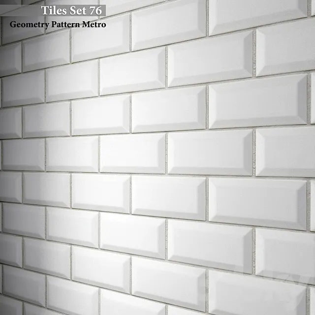 Tiles set 76. Geometry Pattern Metro 3D Model Tiles set 76. Geometry Pattern Metro 3D Model
