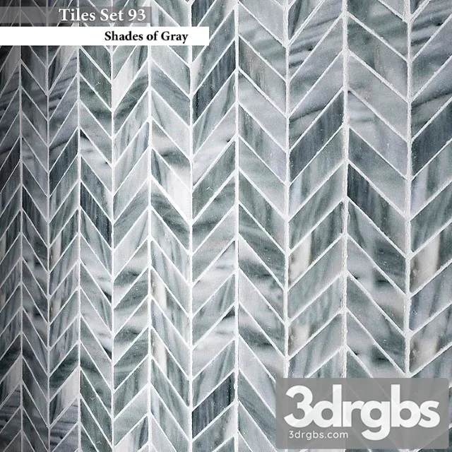 Tiles set 93 3D Model Download
