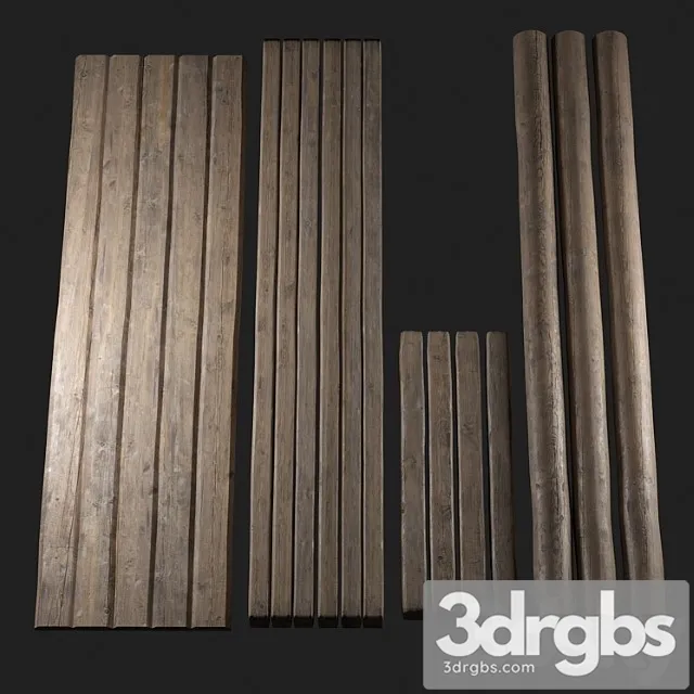 Timber logs 3D Model Download