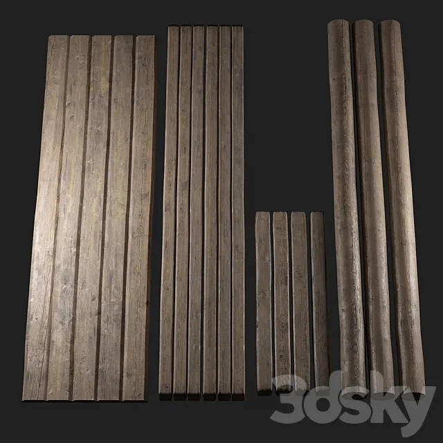timber. logs. 3DModel timber. logs. 3DModel