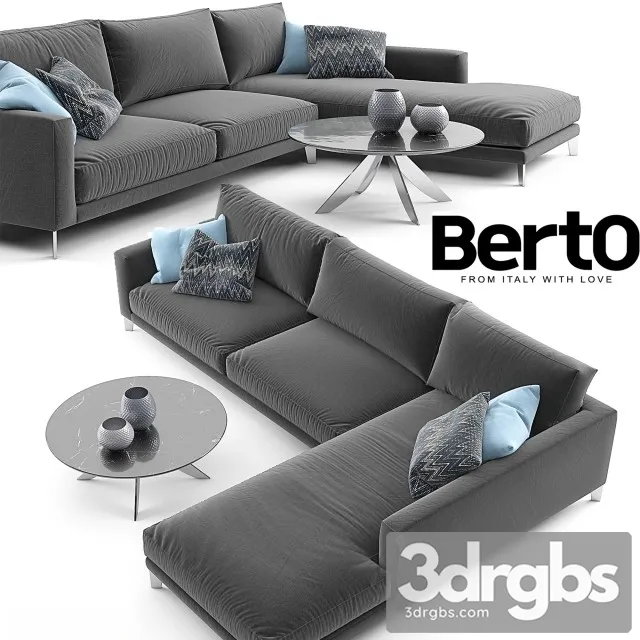 Time Break Sectional Sofa 01 3D Model Download