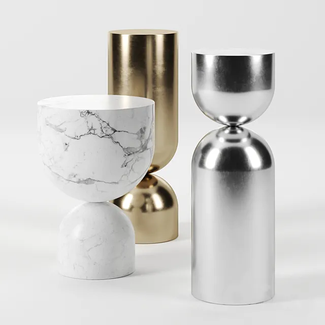 Time piece tables by Se Collection 3DModel