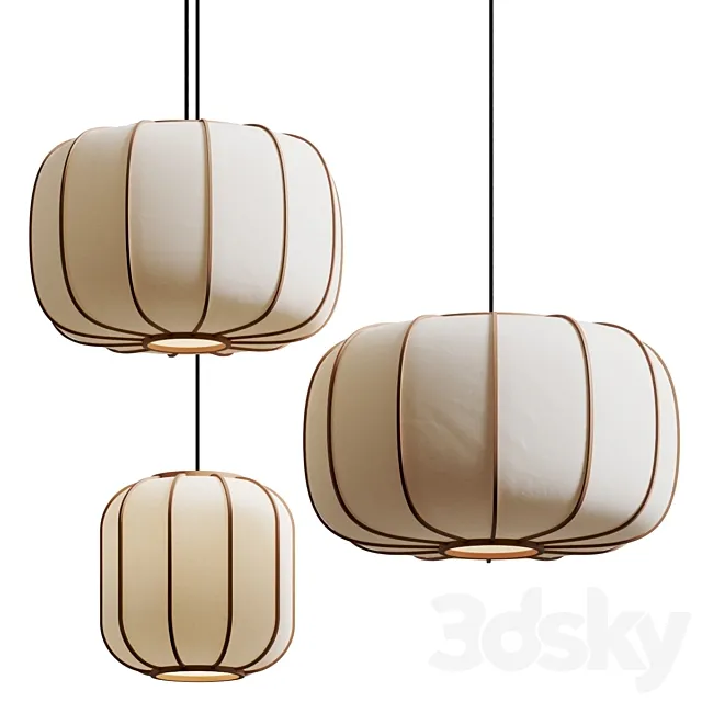Time & Style Botan no Hana Pendant Lamps 3D Model