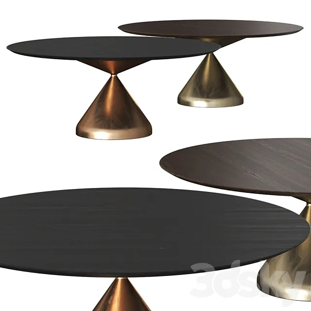 Time & Style Drop Casting Dining Tables 3D Model Time & Style Drop Casting Dining Tables 3D Model