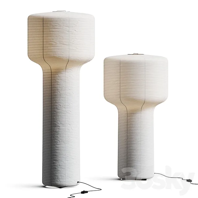 Time & Style Tourou Floor Lamps 3D Model Time & Style Tourou Floor Lamps 3D Model