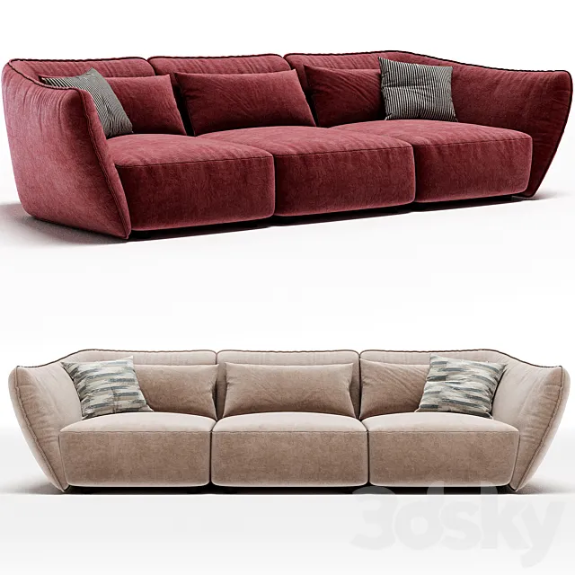TIMELESS Sofa By Natuzzi Italia 3D Model TIMELESS Sofa By Natuzzi Italia 3D Model
