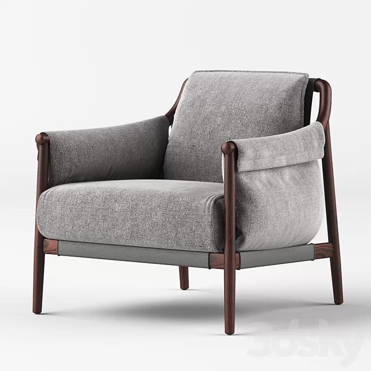 Times Lounge by Poltrona Frau 3D Model Times Lounge by Poltrona Frau 3D Model