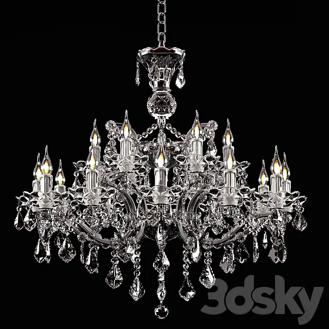 Timothy Oulton Crystal Chandelier Medium 3DModel Timothy Oulton Crystal Chandelier Medium 3DModel