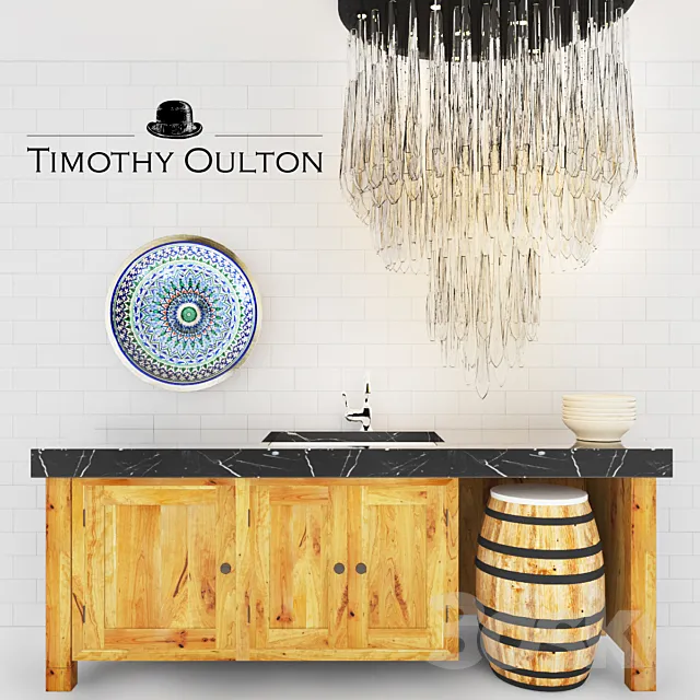TIMOTHY OULTON KITCHEN SET 3D Model
