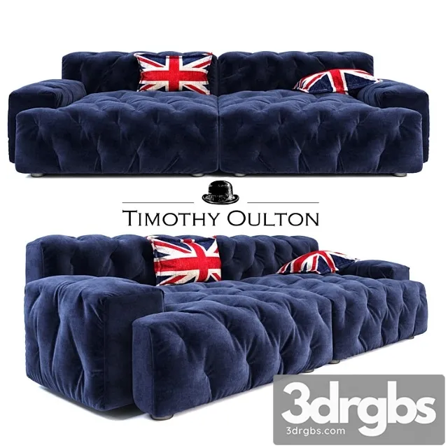 Timothy Oulton Pincushion Sectional Sofa 3D Model Download