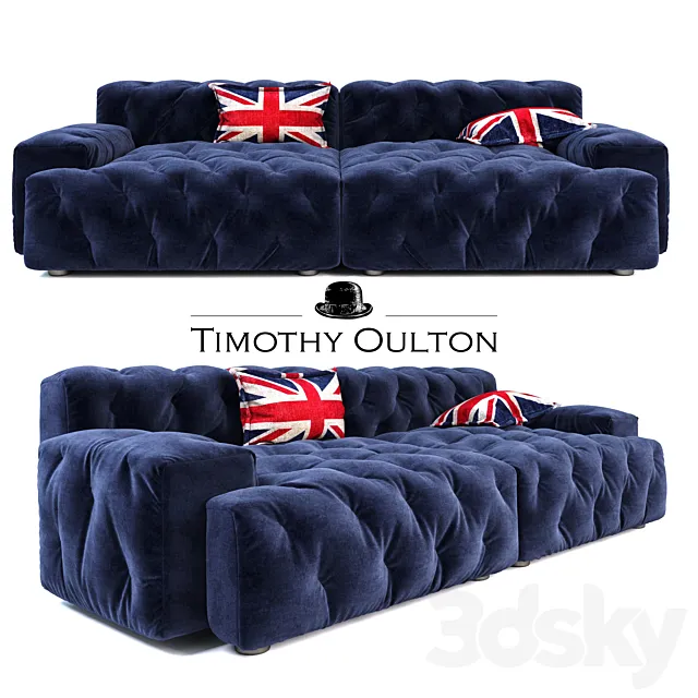 Timothy Oulton Pincushion Sectional Sofa 3DModel Timothy Oulton Pincushion Sectional Sofa 3DModel