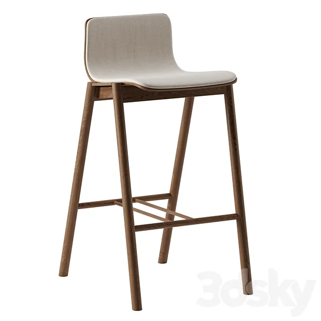 Tipi barstool by Cantarutti 3D Model